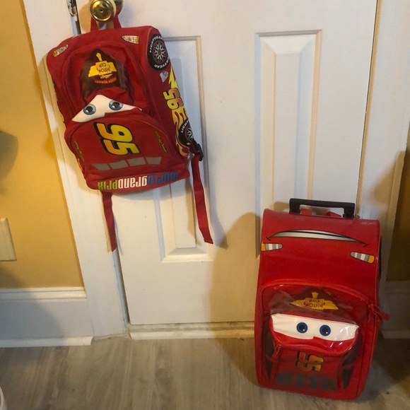 lightning mcqueen rolling luggage